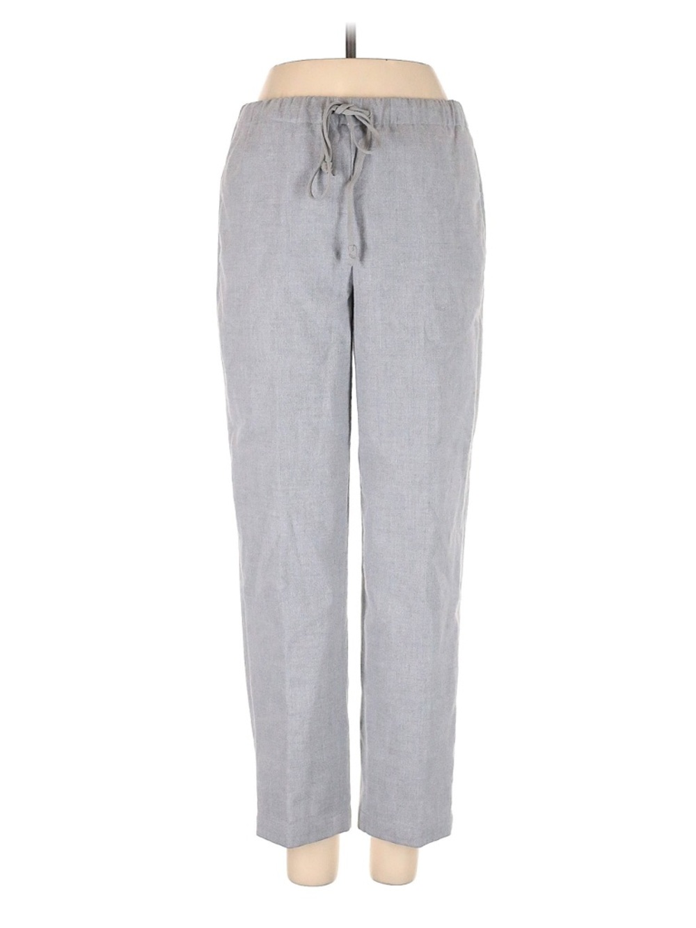 Light Gray Drawstring Casual Pants S